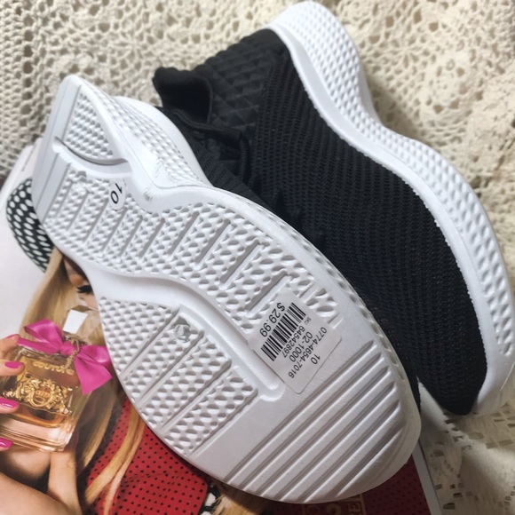 NEW Black Quilted Sneakers! Size 9. You get the pink pair free! - Picture 8 of 9